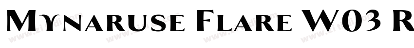 Mynaruse Flare W03 R字体转换 Mynaruse Flare W03 R字体转换